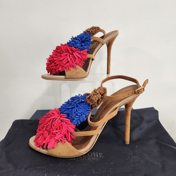 Malone Souliers pom pom heels - Picture 1 of 12